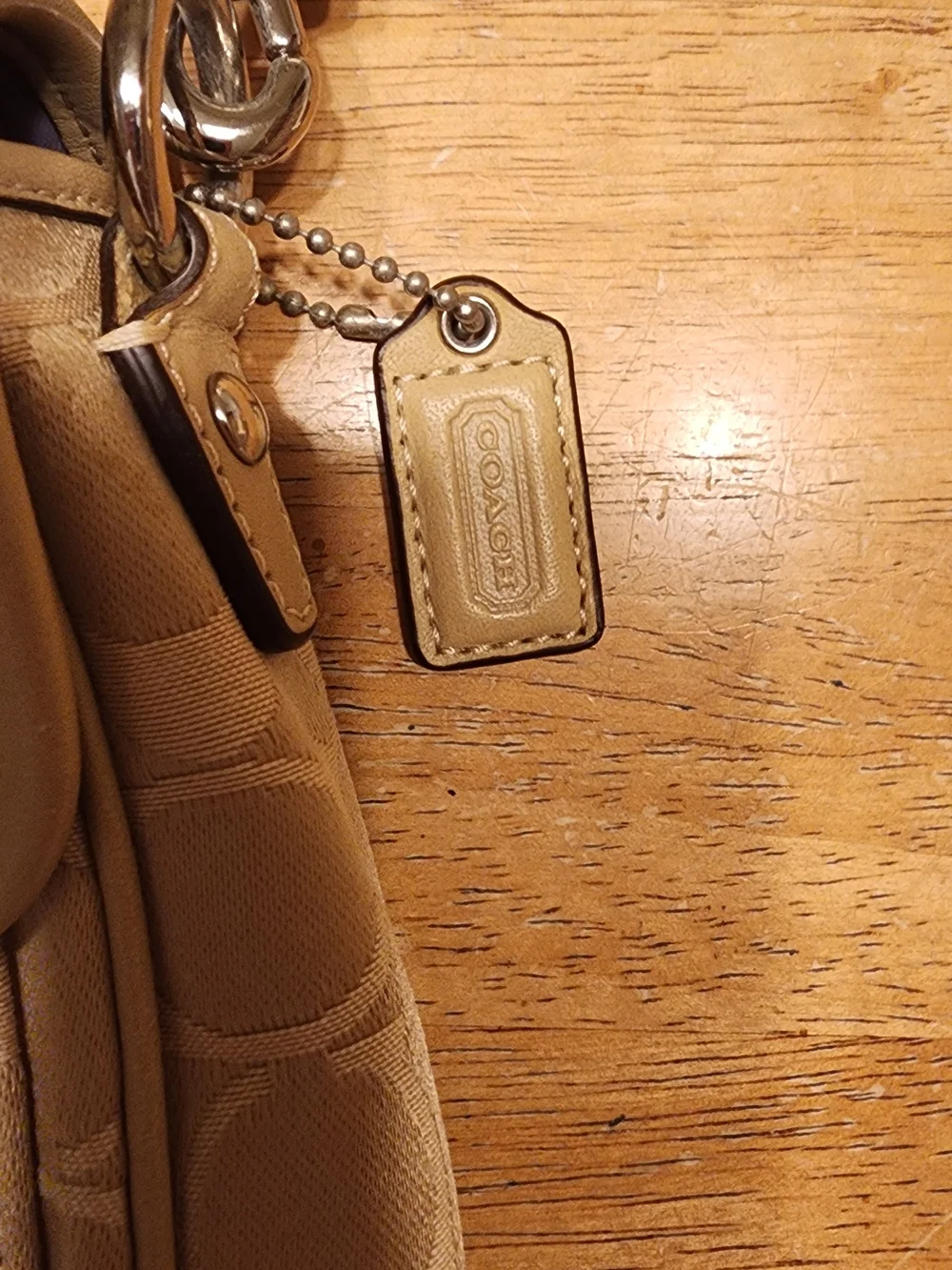 Coach Penelope Turnlock Flap shoulder bag in signature sateen jacquard